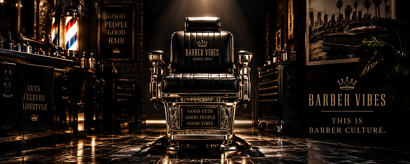 The chair. The craft. The culture. THIS IS BARBER VIBES.